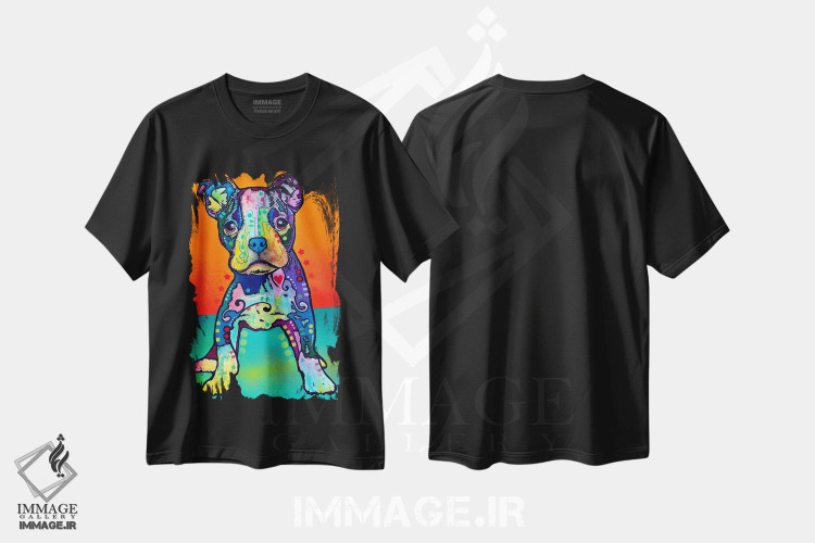 تیشرت طرح دار خودم به تنهایی، مدیوم اثر دین روسو | فروشگاه ایماژ