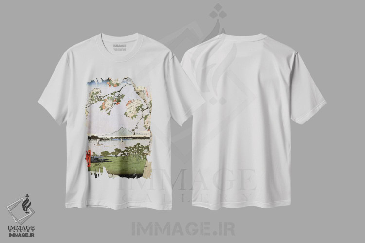 تیشرت طرح دار آثار اوتاگاوا هیروشگه - immage.ir