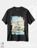 تیشرت طرح دار یوشیوارا، جزایر شناور در باتلاق فوجی، دکور آسیایی اثر اوتاگاوا هیروشگه | فروشگاه ایماژ