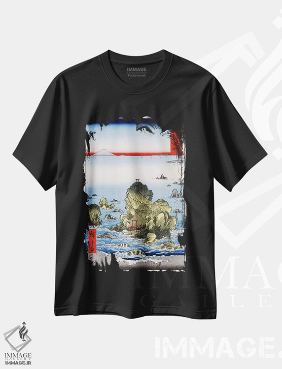 تیشرت طرح دار فوتامی گا-اورا در استان ایسه، هنر فاخر کلاسیک اثر اوتاگاوا هیروشگه | فروشگاه ایماژ