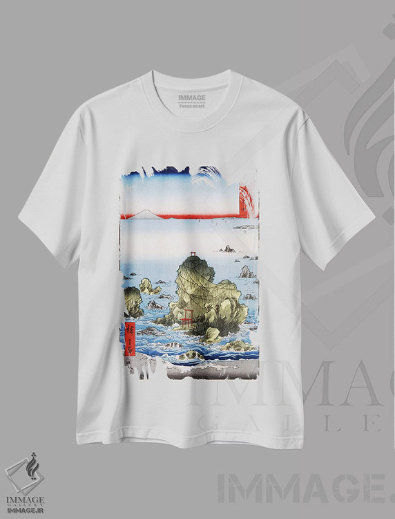 تیشرت طرح دار فوتامی گا-اورا در استان ایسه، هنر فاخر کلاسیک اثر اوتاگاوا هیروشگه | immage.ir