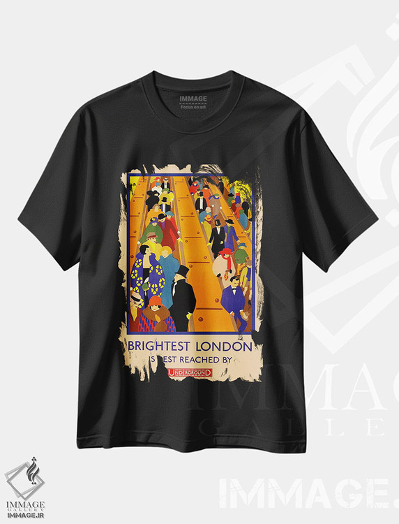 تیشرت طرح دار درخشان ترین لندن بهترین مقصد است، وینتیج و رترو اثر هنرمند ناشناس | immage.ir
