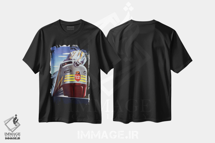 تیشرت طرح دار پوستر تبلیغاتی قدیمی راه آهن کانادین پسیفیک، آرت دکو اثر هنرمند ناشناس | فروشگاه ایماژ