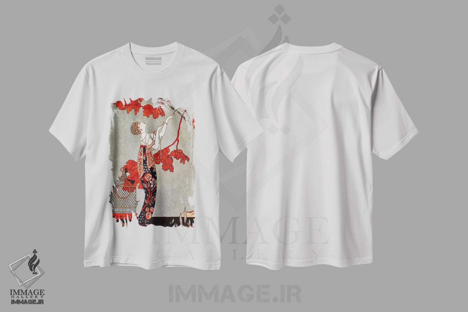 تیشرت طرح دار قرمز شرقی ۱۹۱۴، آرت دکو اثر جورج باربیه | immage.ir