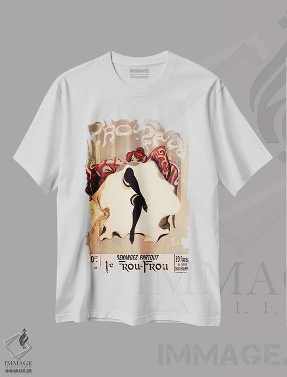 تیشرت طرح دار لو فرو فرو، آرت نوو اثر کلکسیون اپل وینتج | immage.ir