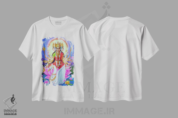 تیشرت طرح دار الهه هندو گایتری، دکور آسیایی اثر هنرمند ناشناس | immage.ir