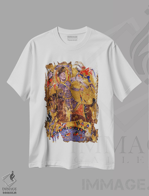 تیشرت طرح دار تابلو شعر عربی، تزئینی اثر هنرمند ناشناس | فروشگاه ایماژ