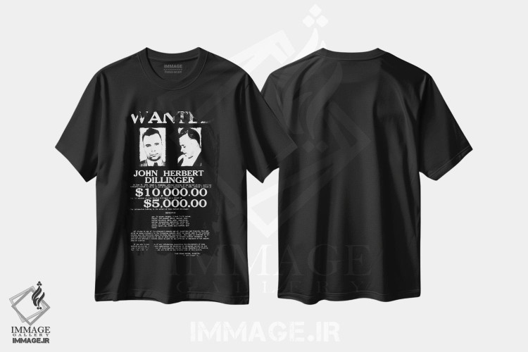 تیشرت طرح دار تحت تعقیب، عکاسی سیاه و سفید اثر فایو بای فایو کالکتیو | فروشگاه ایماژ