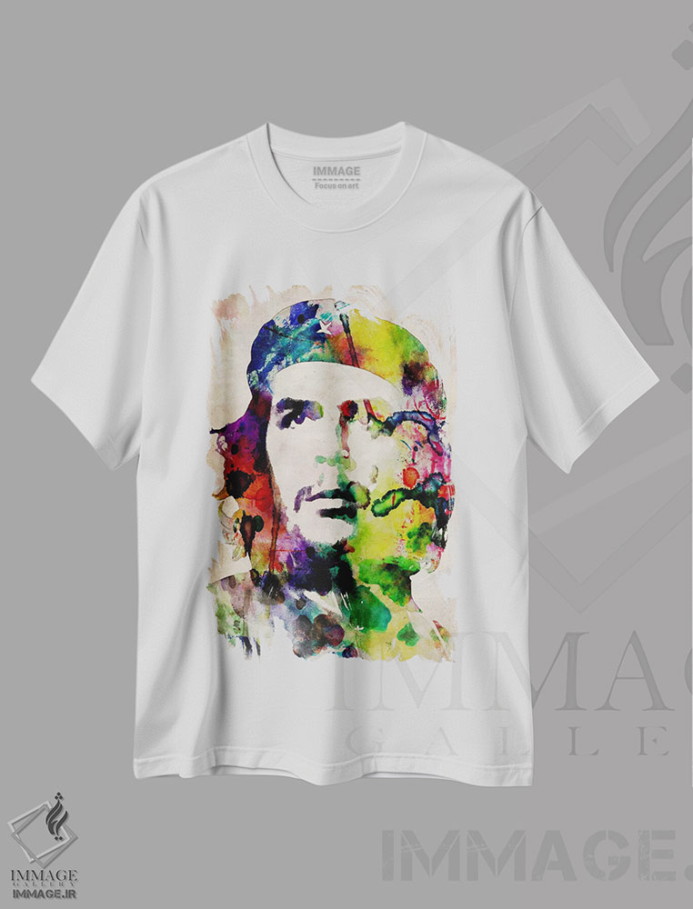 تیشرت طرح دار چه گوارا با آبرنگ شهری، هنر دیجیتال اثر مایکل تامپست | immage.ir