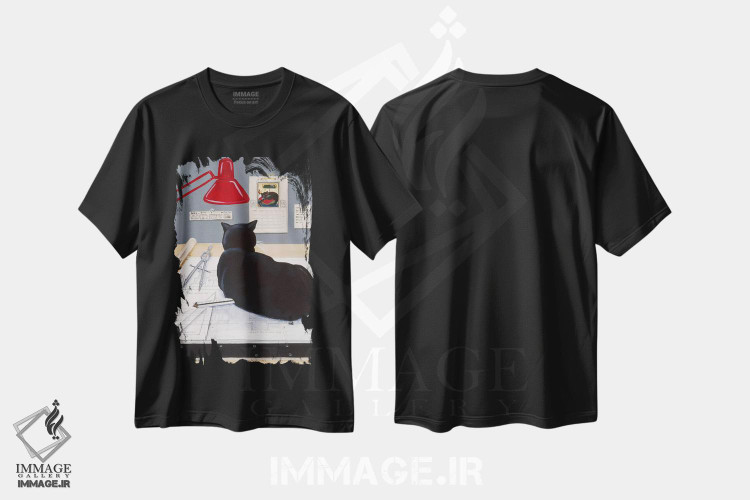تیشرت طرح دار هارولد نگهدارنده کاغذ معماری اثر یان پانیکو | immage.ir