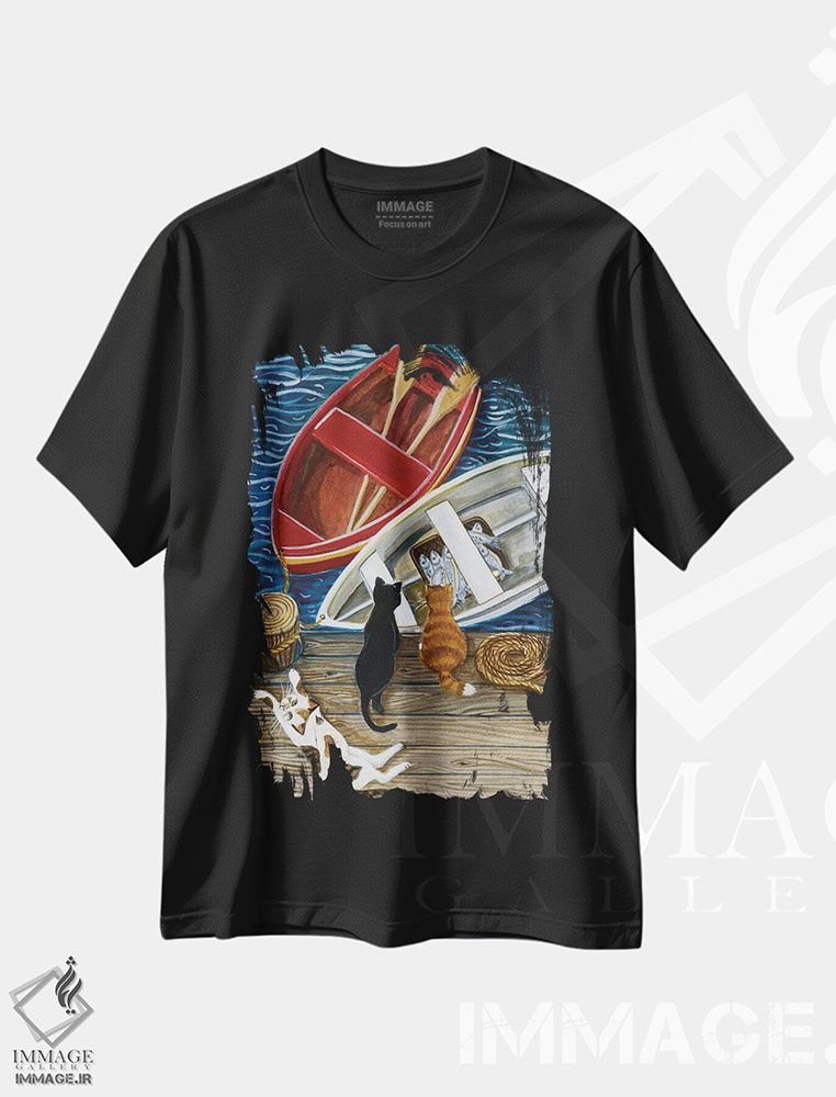 تیشرت طرح دار صیاد روز، دکور معاصر اثر یان پانیکو | immage.ir