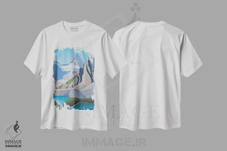 تیشرت طرح دار آسینی بون، مدیوم اثر ران پارکر | immage.ir