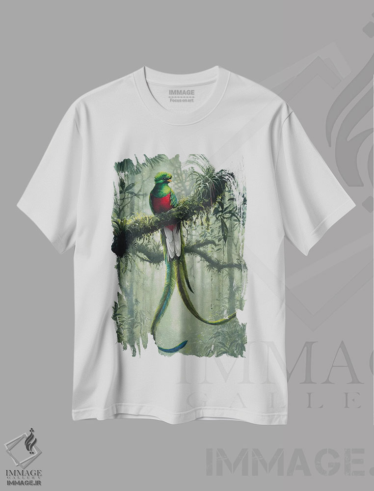 تیشرت طرح دار کتزال باشکوه ۲ اثر هارو ماس | immage.ir