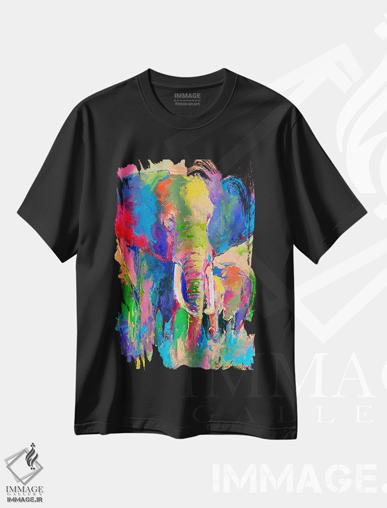 تیشرت طرح دار فیل، دکور معاصر اثر ریچارد والیش | immage.ir