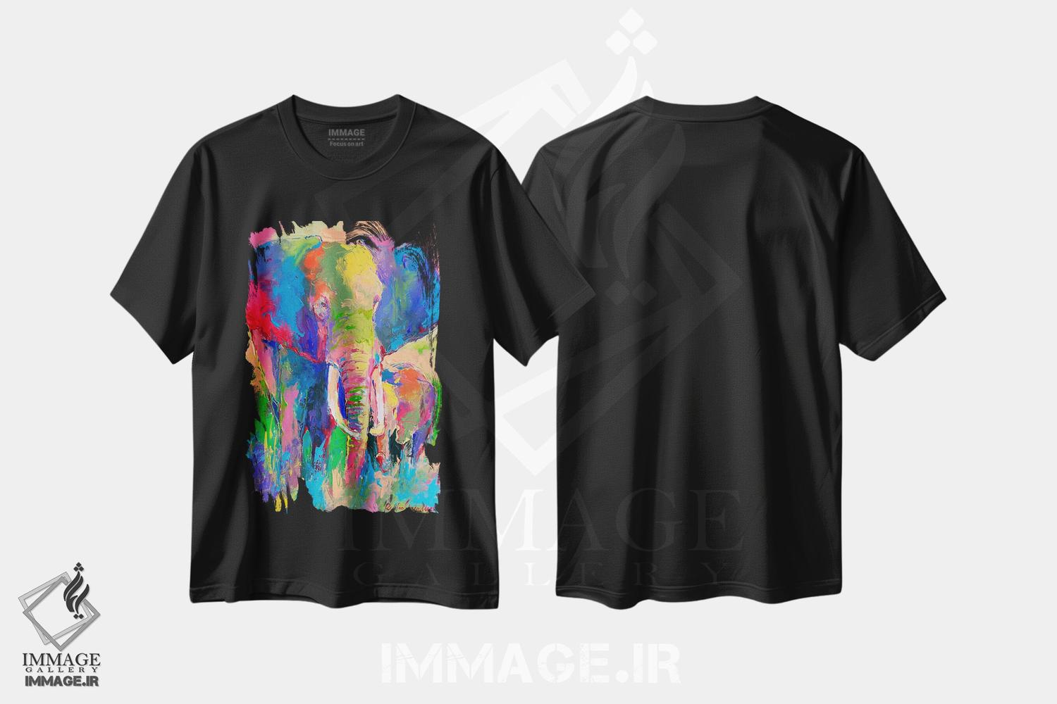 تیشرت طرح دار فیل، دکور معاصر اثر ریچارد والیش | immage.ir