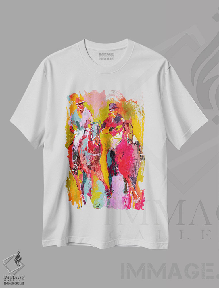 تیشرت طرح دار چوگان II اثر ریچارد والیش | فروشگاه ایماژ