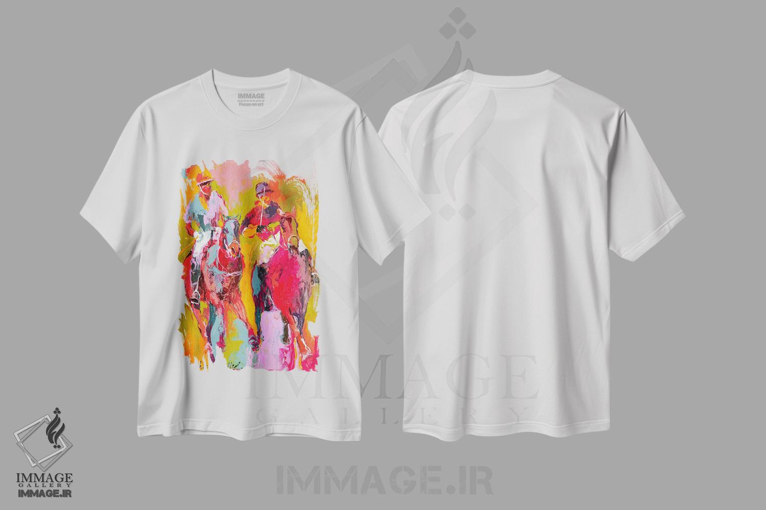 تیشرت طرح دار چوگان II اثر ریچارد والیش | فروشگاه ایماژ