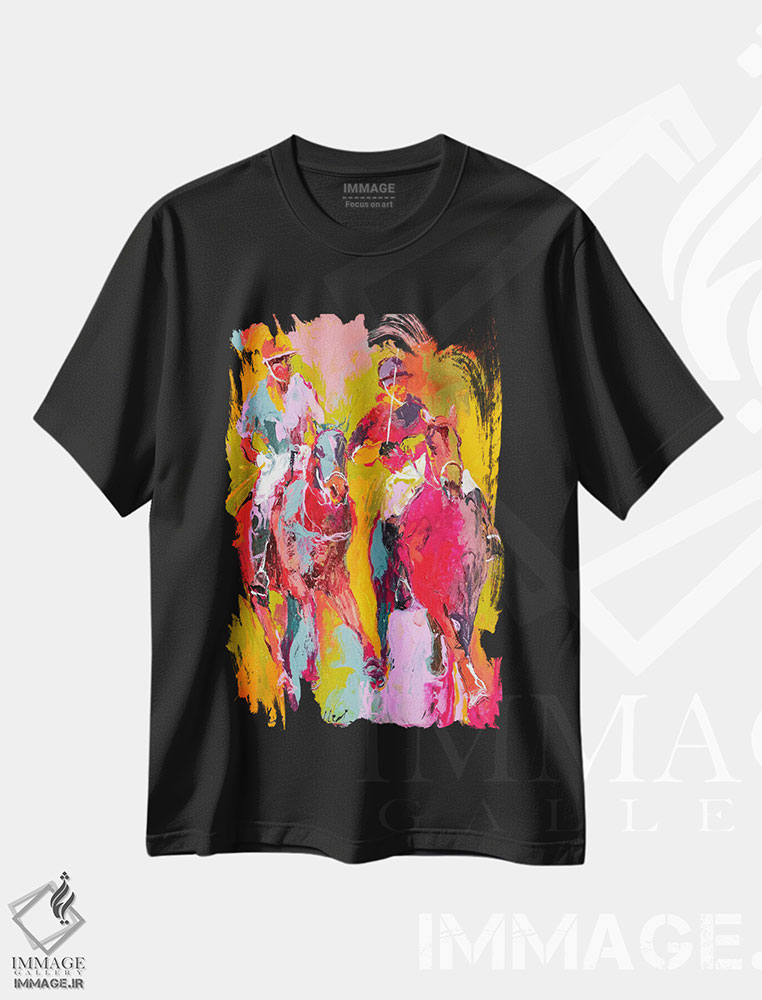 تیشرت طرح دار چوگان II اثر ریچارد والیش | immage.ir