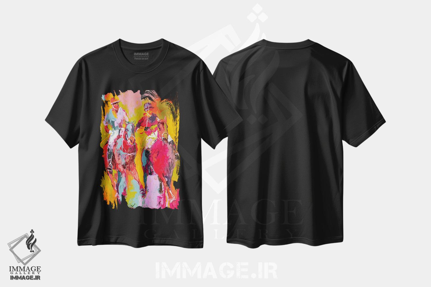 تیشرت طرح دار چوگان II اثر ریچارد والیش | immage.ir