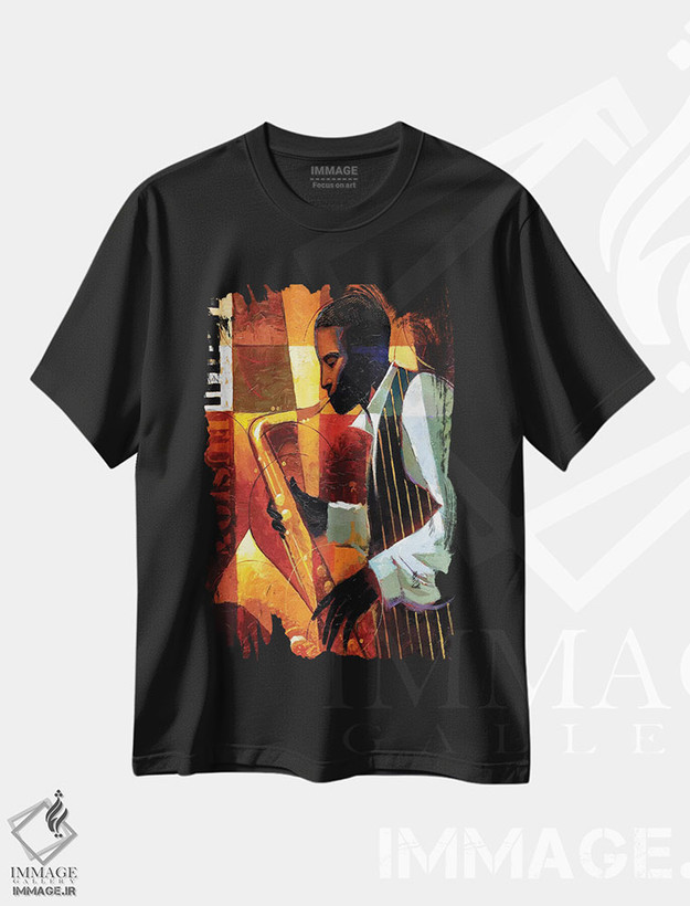 تیشرت طرح دار ادغام، هنر آمریکایی آفریقایی تبار اثر کیت مالِت | فروشگاه ایماژ