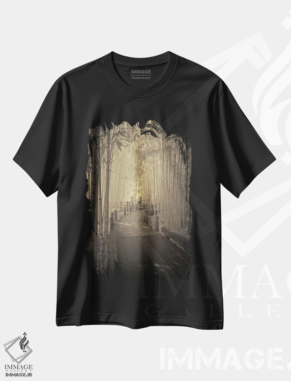 تیشرت طرح دار کاملاً تنها برای خودم، دکور آسیایی اثر جفری آنسل آگرونس | immage.ir
