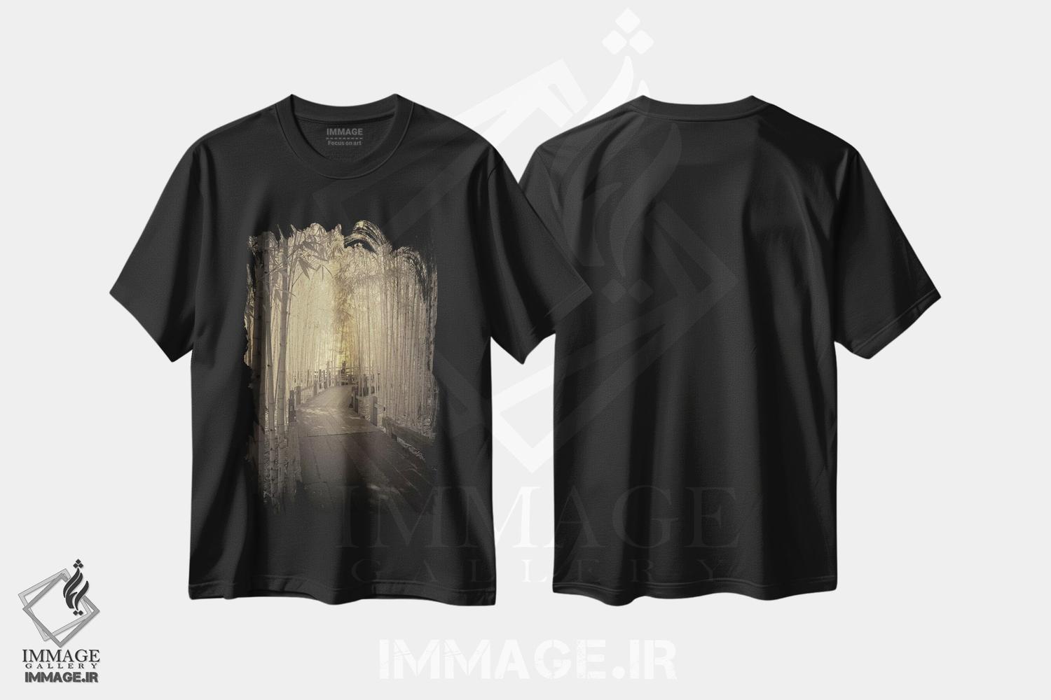 تیشرت طرح دار کاملاً تنها برای خودم، دکور آسیایی اثر جفری آنسل آگرونس | immage.ir
