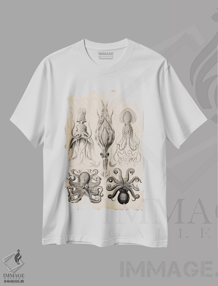 تیشرت طرح دار سرپاور، تزئینی اثر هنرمند ناشناس | فروشگاه ایماژ