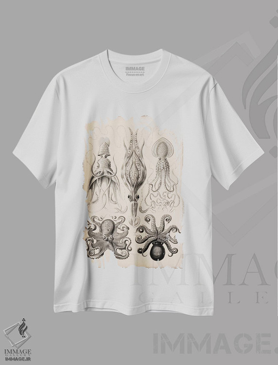 تیشرت طرح دار سرپاور، تزئینی اثر هنرمند ناشناس | فروشگاه ایماژ