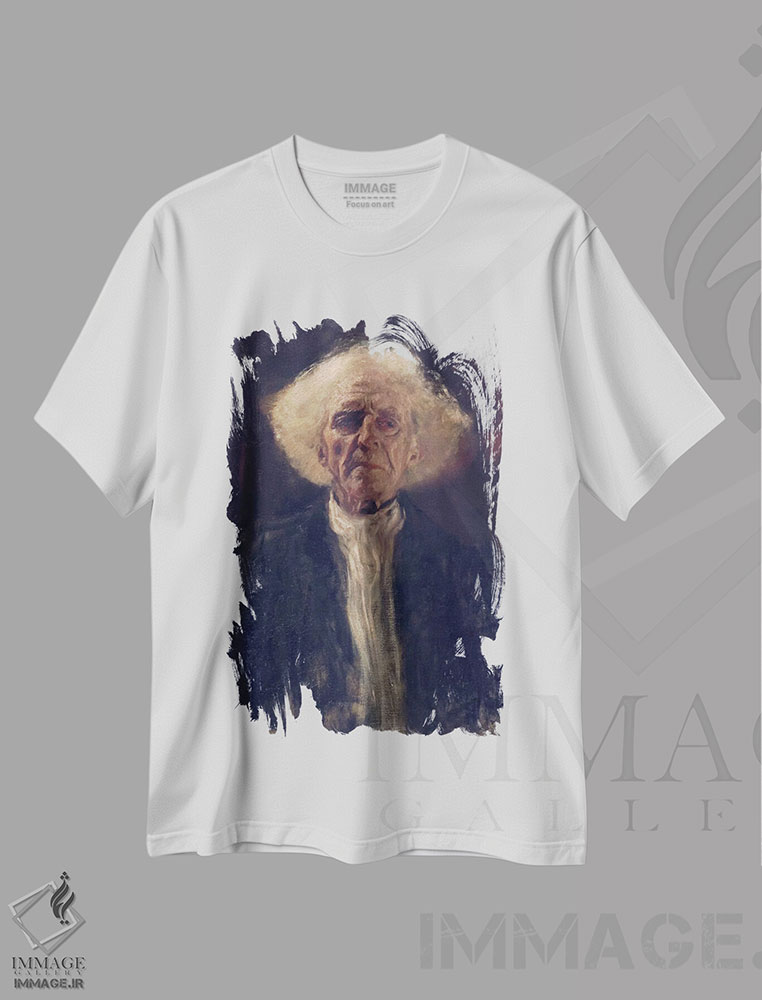تیشرت طرح دار مطالعه سر مرد نابینا، هنر فاخر کلاسیک اثر گوستاو کلیمت | فروشگاه ایماژ