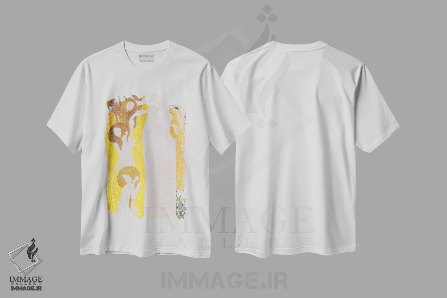 تیشرت طرح دار هنرها، هنر فاخر کلاسیک اثر گوستاو کلیمت | immage.ir