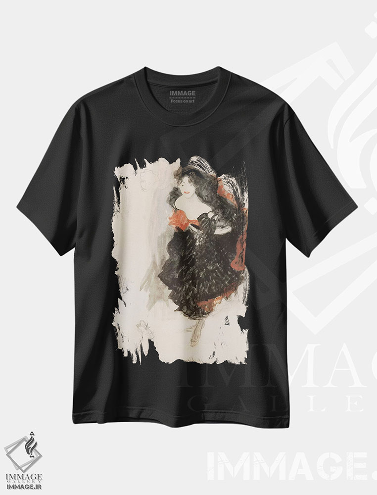 تیشرت طرح دار مطالعه برای یهودیت دوم، هنر فاخر کلاسیک اثر گوستاو کلیمت | immage.ir