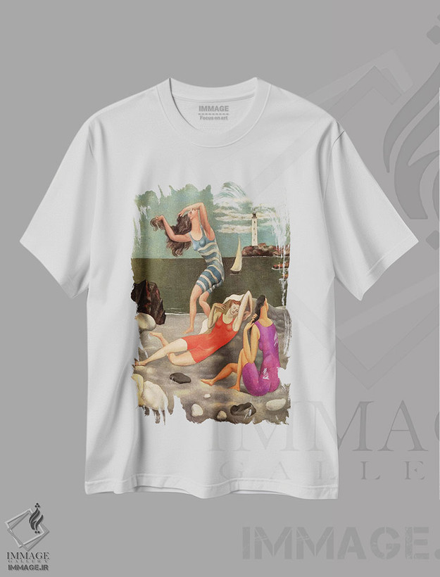 تیشرت طرح دار شناگران، هنر فاخر کلاسیک اثر پابلو پیکاسو | فروشگاه ایماژ