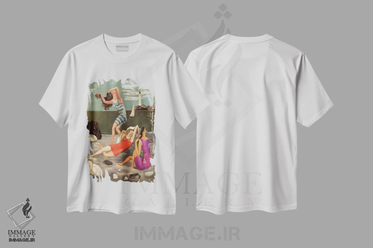 تیشرت طرح دار شناگران، هنر فاخر کلاسیک اثر پابلو پیکاسو | فروشگاه ایماژ