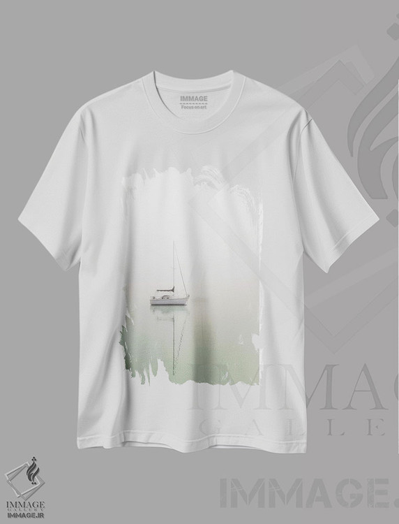 تیشرت طرح دار قایق های بادبانی، تزئینی اثر عکاسی نیکلاس بل | immage.ir