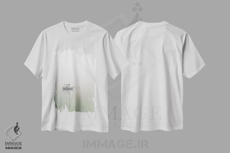 تیشرت طرح دار قایق های بادبانی، تزئینی اثر عکاسی نیکلاس بل | immage.ir