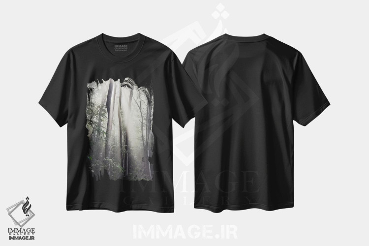 تیشرت طرح دار خورشید جنگل، مدیوم اثر عکاسی نیکلاس بل | immage.ir