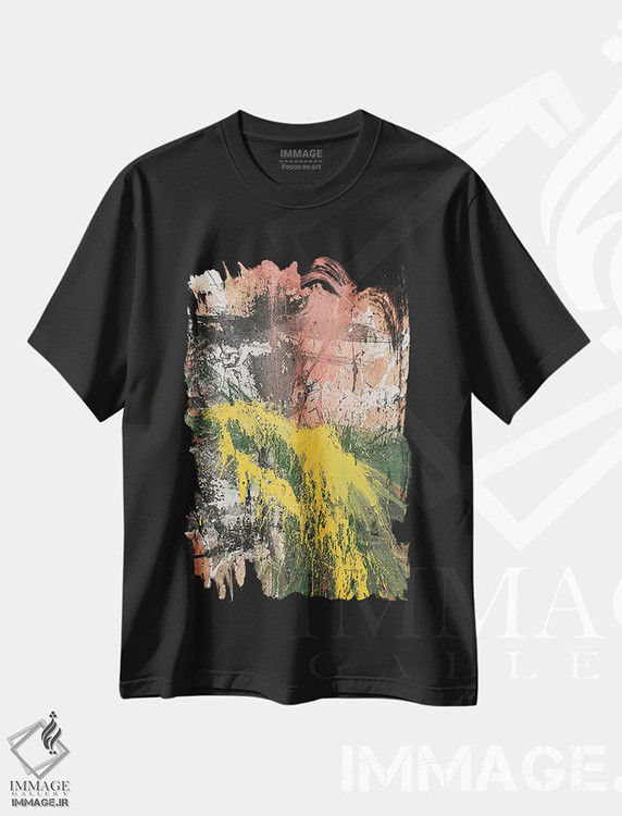 تیشرت طرح دار پرترهٔ آرام گرفته اثر شاون جیکوبز | فروشگاه ایماژ