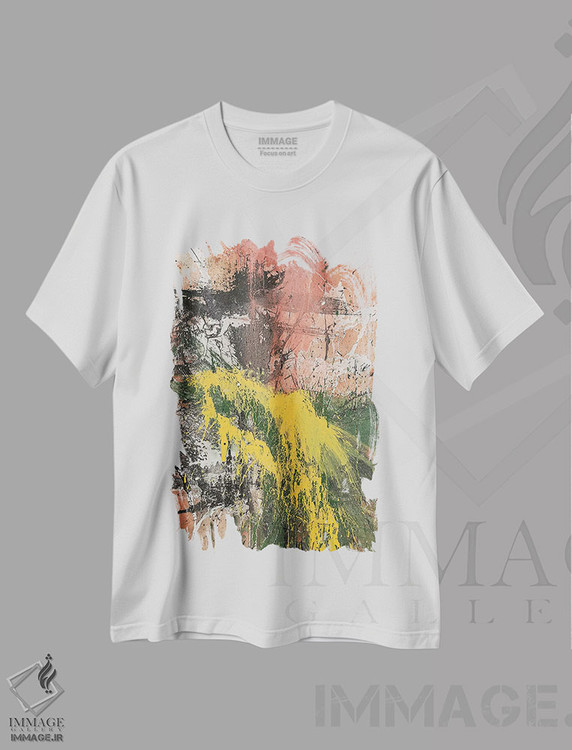 تیشرت طرح دار پرترهٔ آرام گرفته اثر شاون جیکوبز | immage.ir