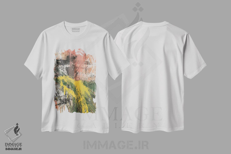 تیشرت طرح دار پرترهٔ آرام گرفته اثر شاون جیکوبز | immage.ir