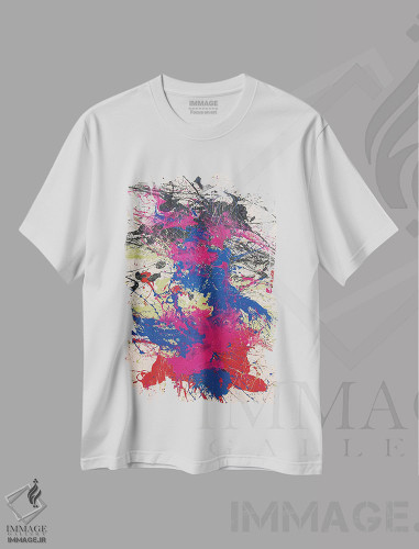 تیشرت طرح دار ذات او اثر شاون جیکوبز | فروشگاه ایماژ