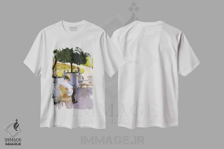 تیشرت طرح دار درختان پرتقال، هنر فاخر کلاسیک اثر گوستاو کایبوت | فروشگاه ایماژ