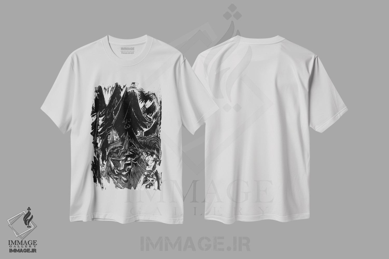 تیشرت طرح دار پیاده روی در آسایشگاه، هنر فاخر کلاسیک اثر ارنست لودویگ کیرشنر | فروشگاه ایماژ