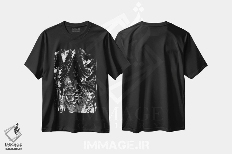 تیشرت طرح دار پیاده روی در آسایشگاه، هنر فاخر کلاسیک اثر ارنست لودویگ کیرشنر | immage.ir