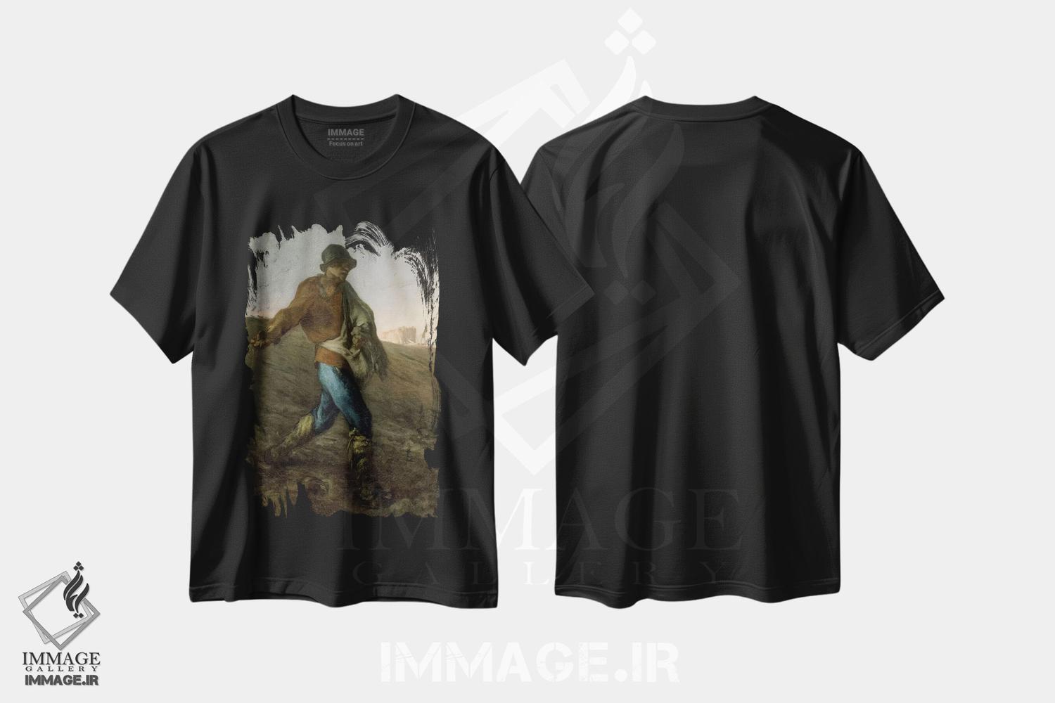 تیشرت طرح دار بذارکار، ۱۸۵۰، هنر فاخر کلاسیک اثر ژان فرانسوا میه | immage.ir