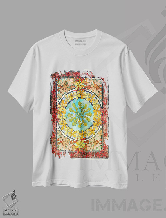 تیشرت طرح دار صفحه ۲۸ از "اسناد تزئینی" اثر آلفونس موخا | فروشگاه ایماژ