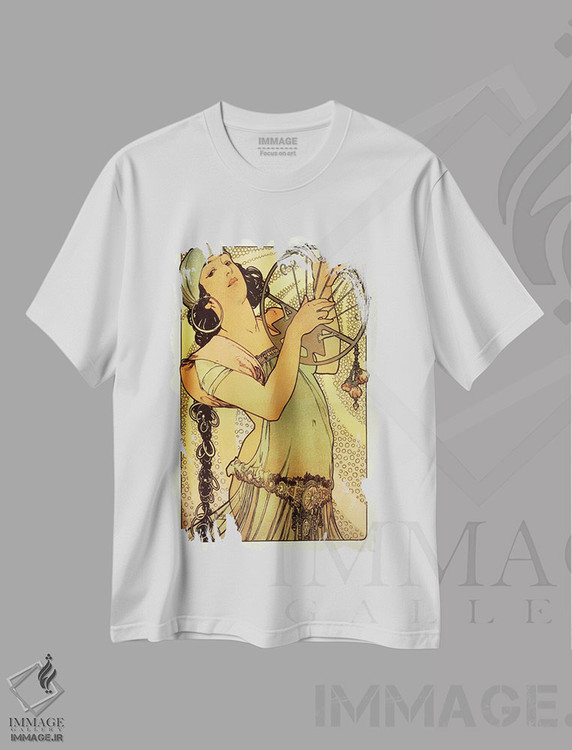 تیشرت طرح دار سالومه، آرت نوو اثر آلفونس موخا | immage.ir