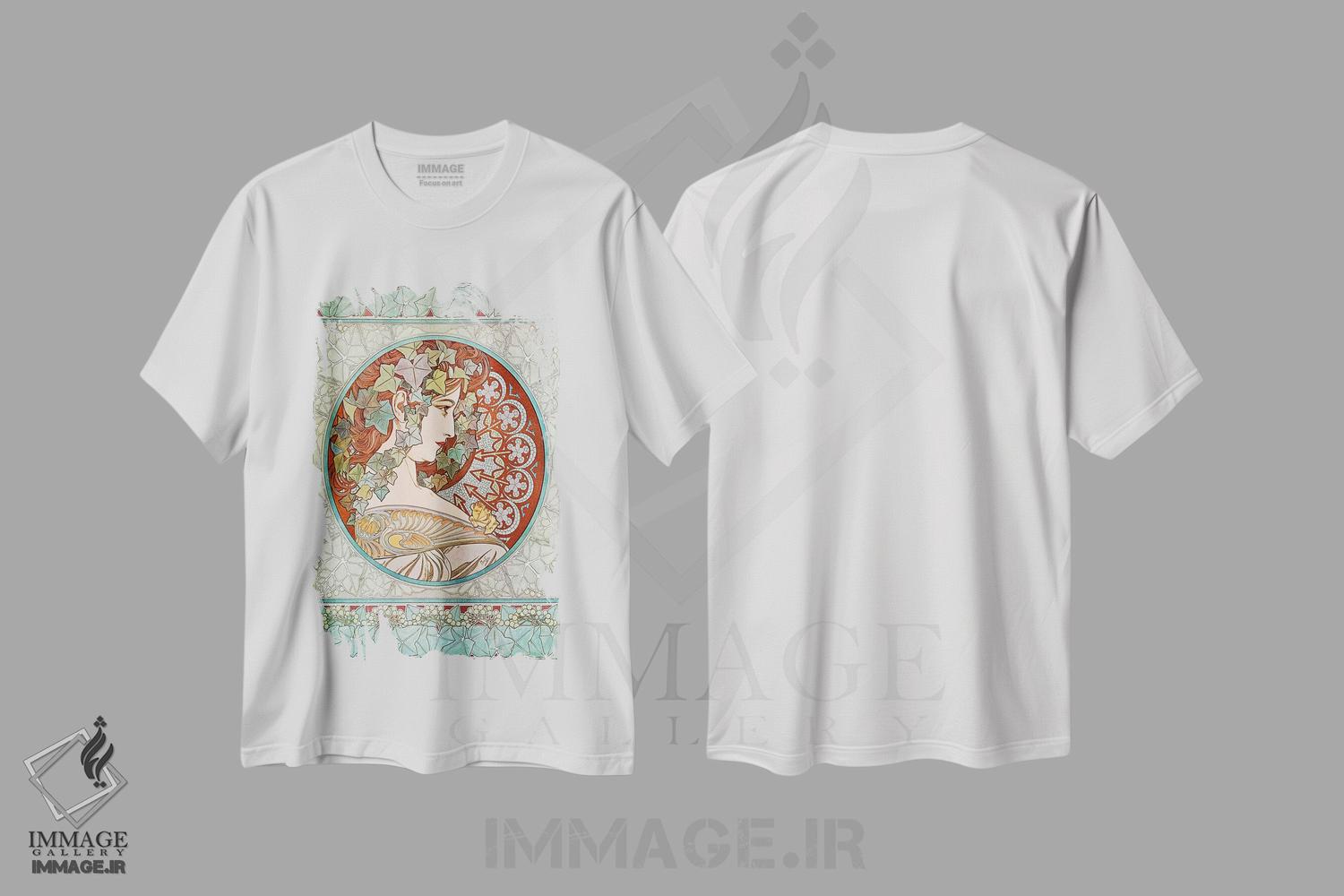 تیشرت طرح دار پیچک، ۱۹۰۱، آرت نوو اثر آلفونس موخا | فروشگاه ایماژ