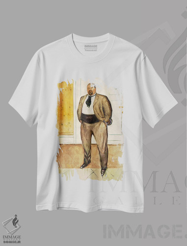 تیشرت طرح دار کنسول کریستن سندبرگ، ۱۹۰۱، هنر فاخر کلاسیک اثر ادوارد مونک | فروشگاه ایماژ