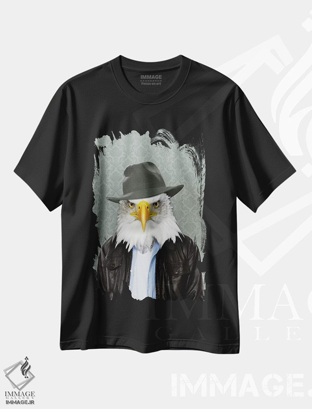 تیشرت طرح دار ادوارد، عقاب، هنر دیجیتال اثر فایو بای فایو کالکتیو | فروشگاه ایماژ