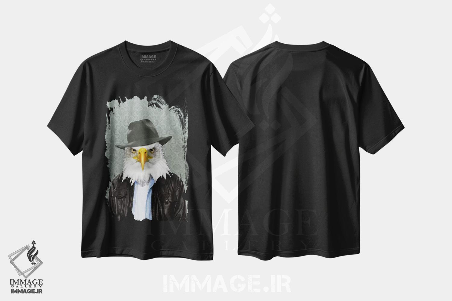 تیشرت طرح دار ادوارد، عقاب، هنر دیجیتال اثر فایو بای فایو کالکتیو | فروشگاه ایماژ